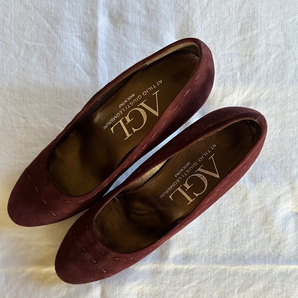 AGL Purple Suede Pump
